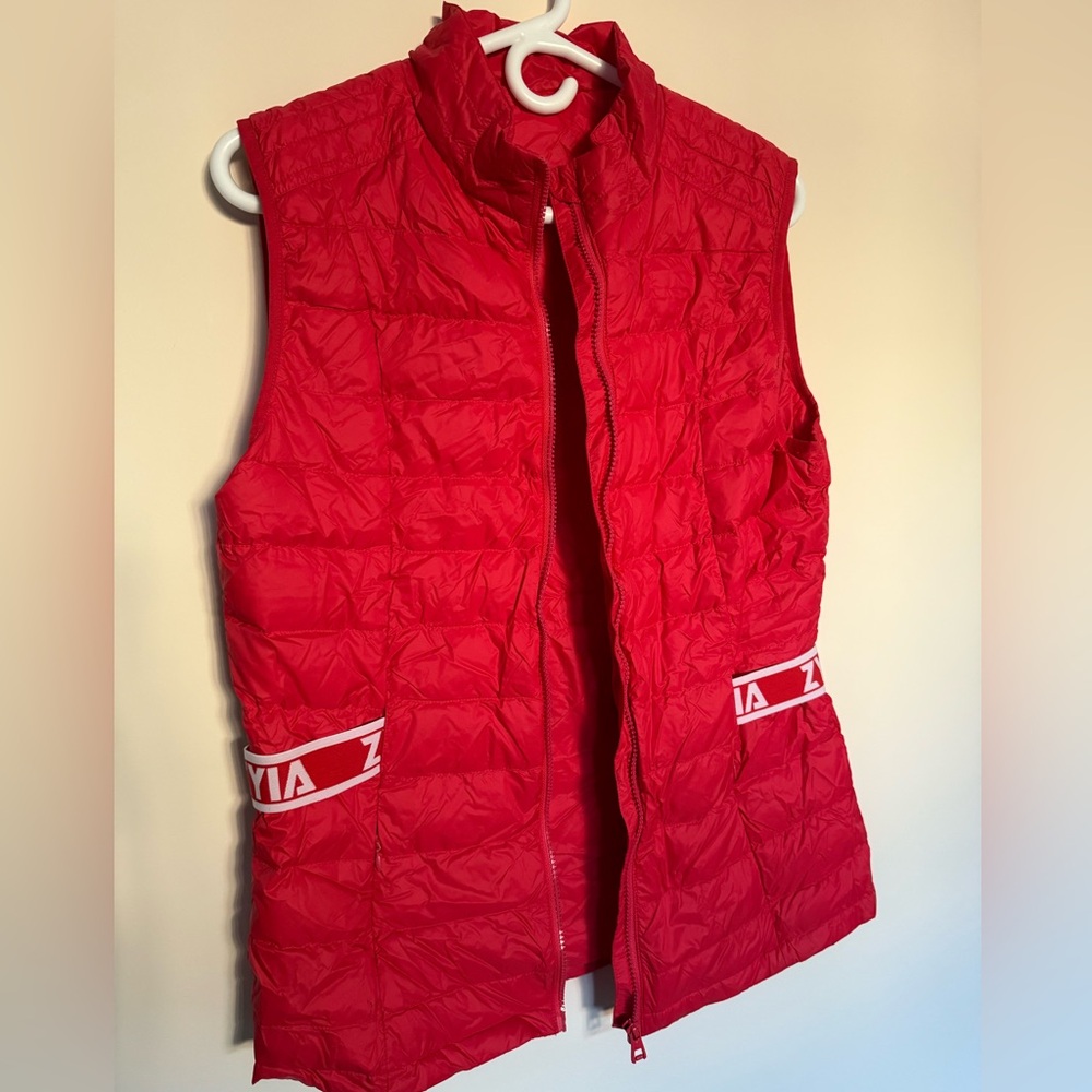 ZYIA Women's Vibrant Red Puffer Vest